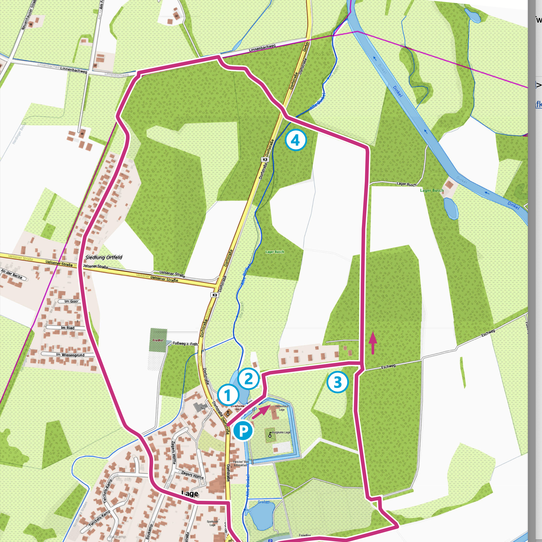 Voorblad Lageroute